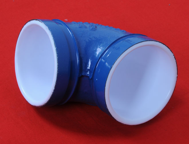 襯塑溝槽彎頭管件 